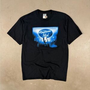 Vintage Y2K FOX American Idol Retro Causal Essential Tee T-Shirt Size Large